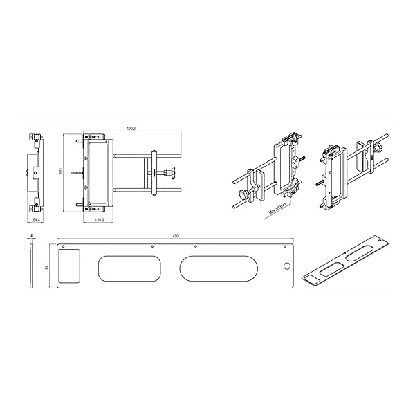 Gabarit de perçage Kubikina photo du produit visuel_1 2XL