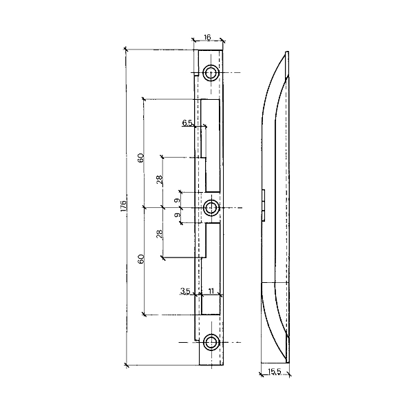 Gâche centrale photo du produit visuel_1 2XL