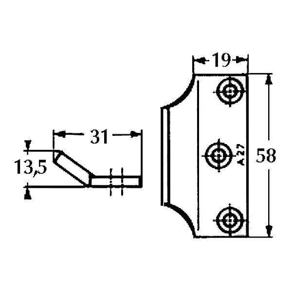 Gâche CROSSBAR 89 photo du produit visuel_1 2XL