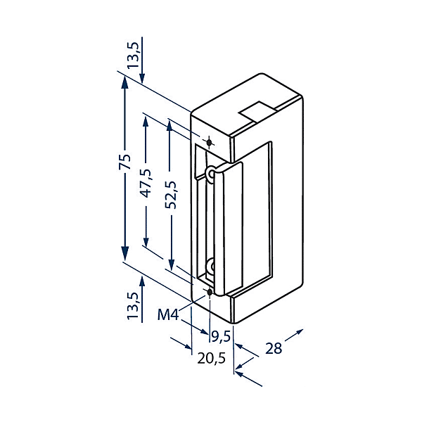 Gâche électrique SPE7 photo du produit visuel_1 2XL