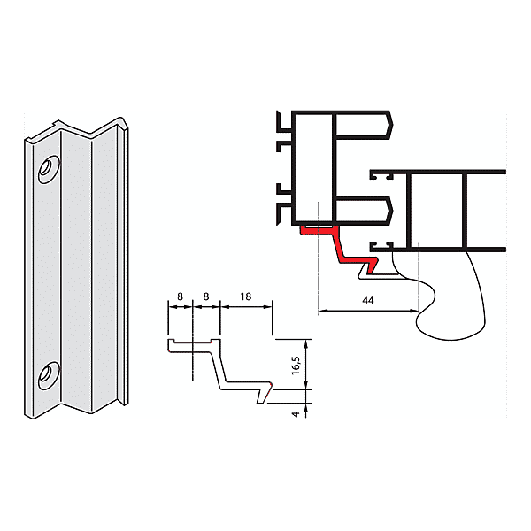 Gâche en équerre photo du produit visuel_1 2XL