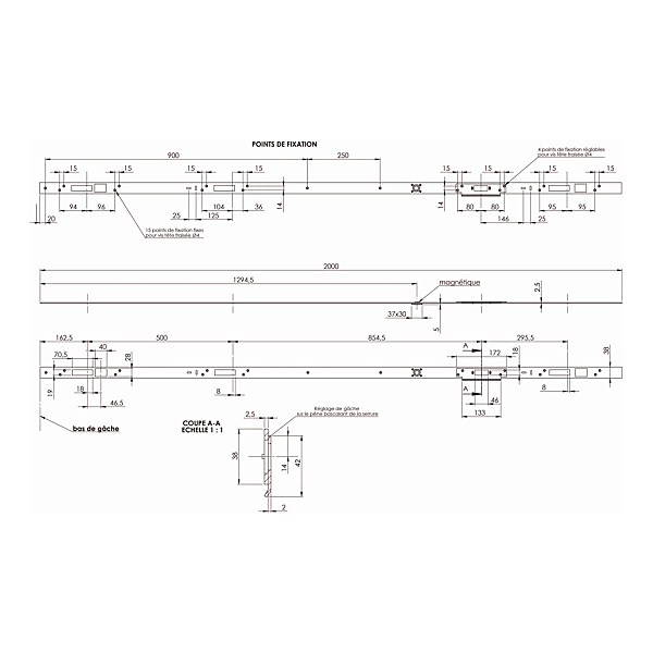 Gâche en U Bigsur Evo photo du produit visuel_1 2XL