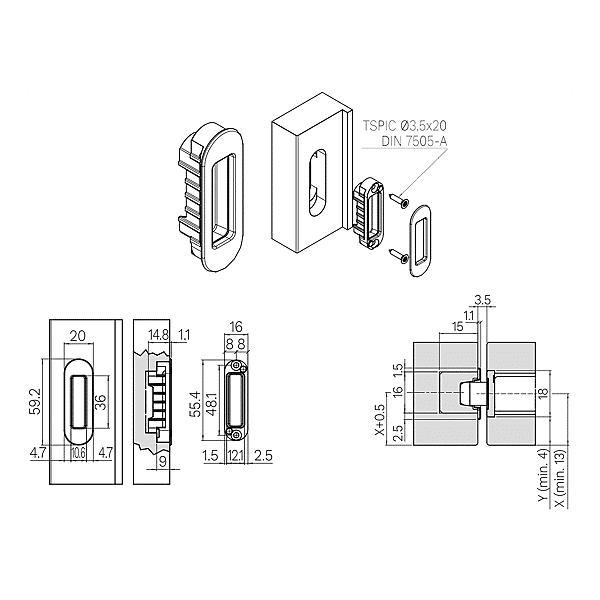 Gâche magnétique Spinoff photo du produit visuel_1 2XL