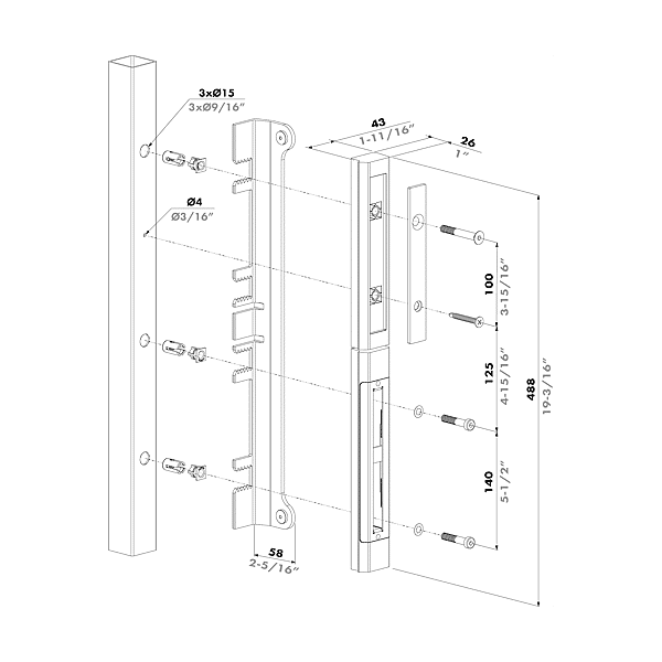 Gâche SFKO-V photo du produit visuel_1 2XL