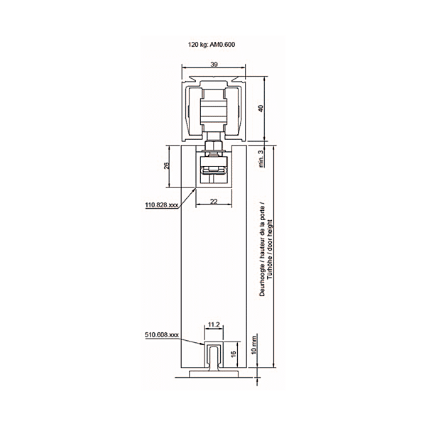 Garniture suspension transversale AM0.600 photo du produit visuel_1 2XL