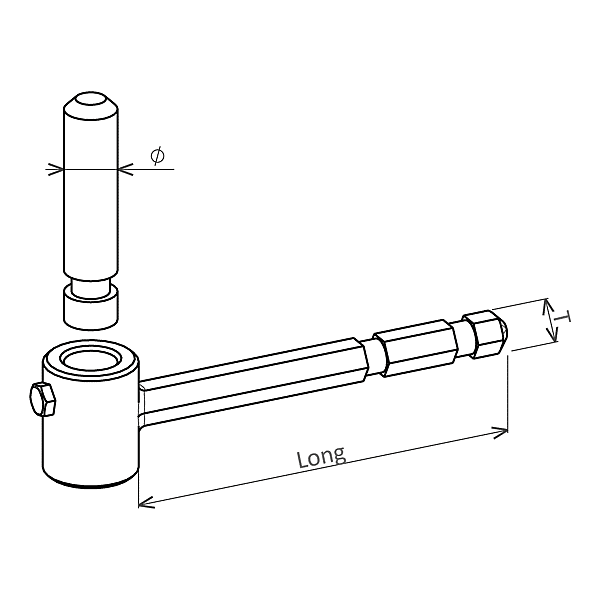 Gond à tige chimique acier 50D photo du produit visuel_1 2XL
