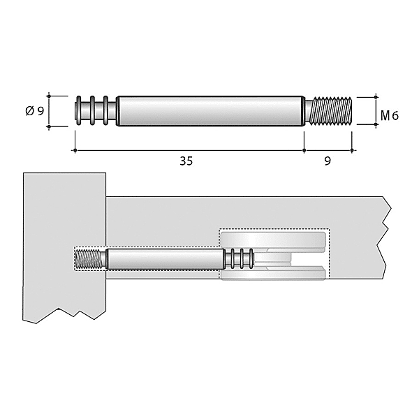 Goujon pour excentrique CO121FZ00000 photo du produit visuel_1 2XL