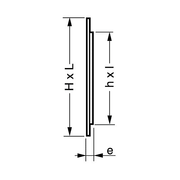 Grille d'aération extra-plate PB photo du produit visuel_1 2XL