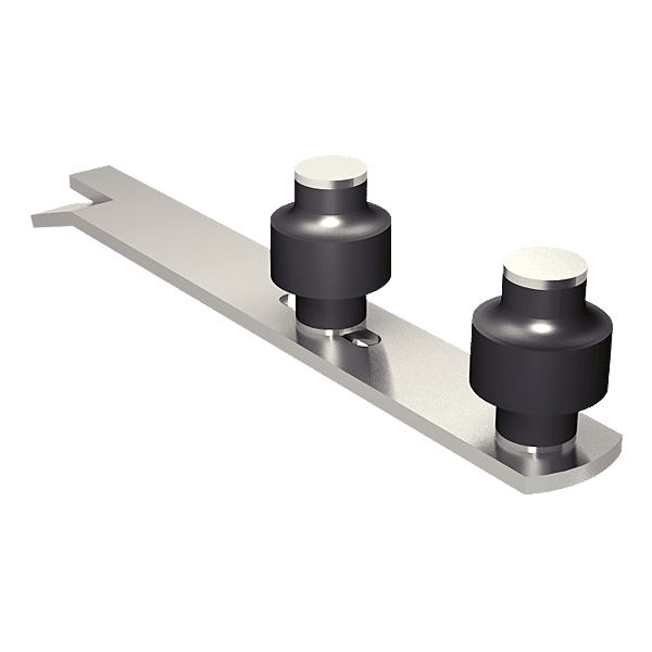 Guide de porte à double olive sur platine photo du produit visuel_1 2XL