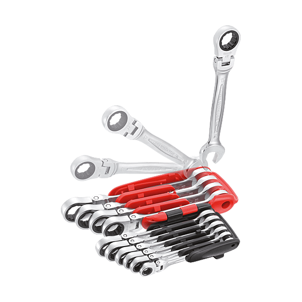 Jeu de 10 clés mixtes à cliquet articulées 467BF photo du produit visuel_1 2XL