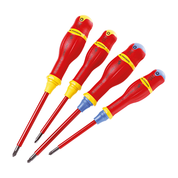 Jeu de 4 tournevis Borneo Slim isolés 1000 V photo du produit visuel_1 2XL