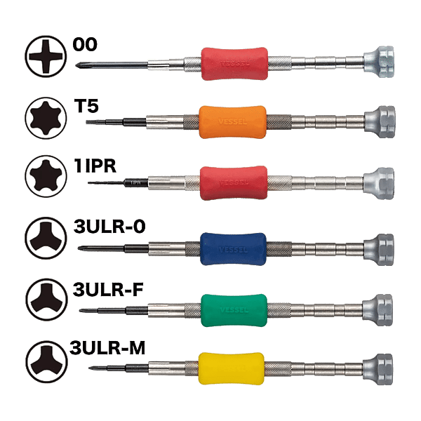 Jeu de 6 tournevis de précision photo du produit visuel_1 2XL