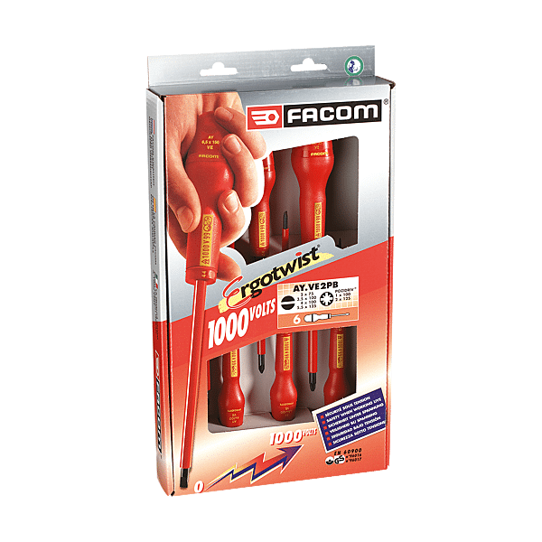 Jeu de 6 tournevis isolés 1000 V photo du produit visuel_1 2XL