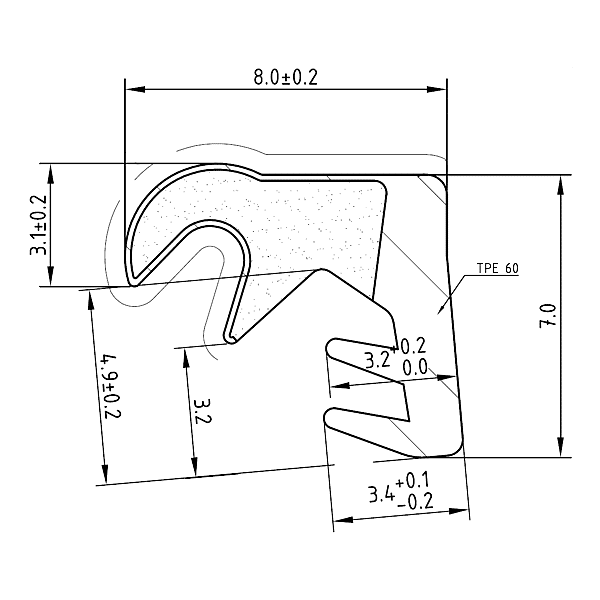 Joint de recouvrement sur ouvrant photo du produit visuel_1 2XL