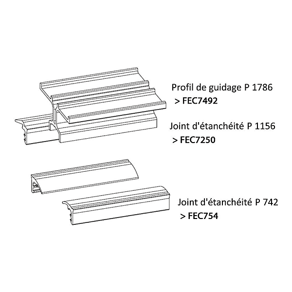 Joint pour rainure ou profil P1156 photo du produit visuel_1 2XL