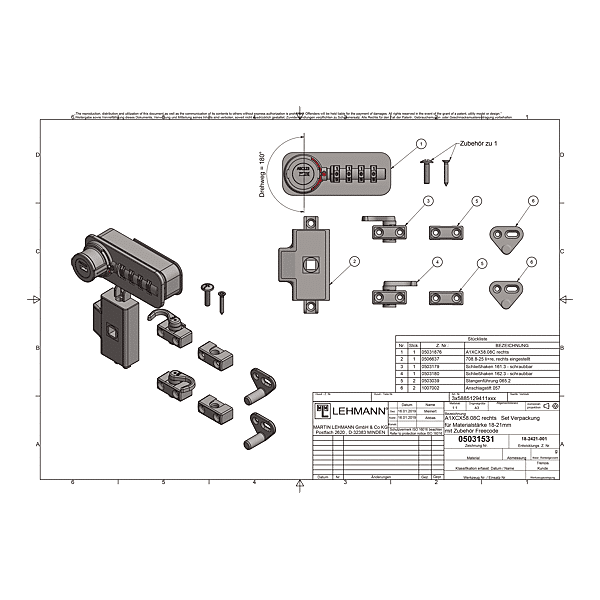Kit complet serrure à code fermeture type espagnolette photo du produit visuel_1 2XL