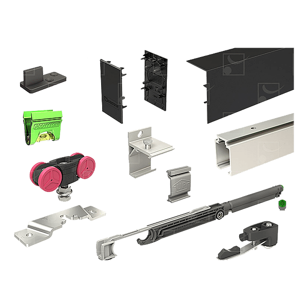 Kit coulissant SAF-BLACK 20 photo du produit visuel_1 2XL