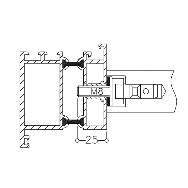 Kit de fixation pour bâton de maréchal MU1.3H photo du produit visuel_1 2XL
