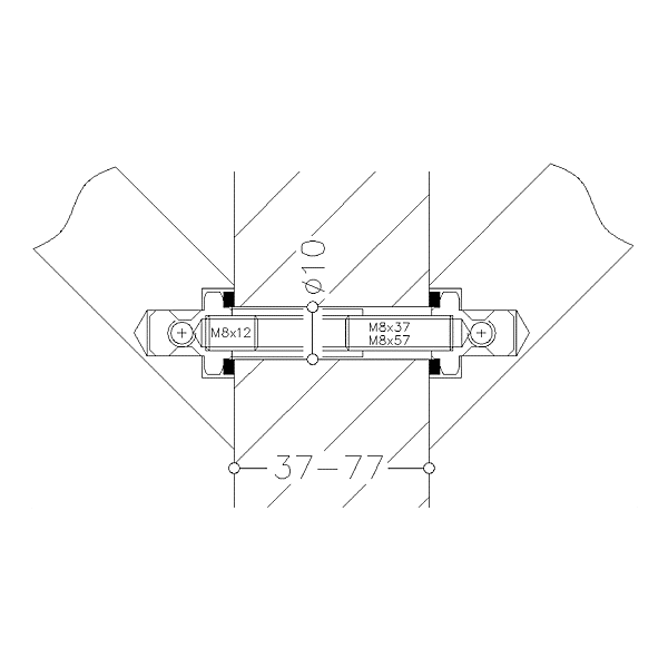 Kit de fixation pour bâton de maréchal STG 500 1500 photo du produit visuel_1 2XL