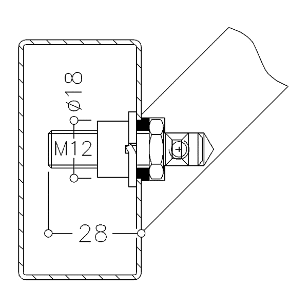 Kit de fixation pour bâton de maréchal STG photo du produit visuel_1 2XL