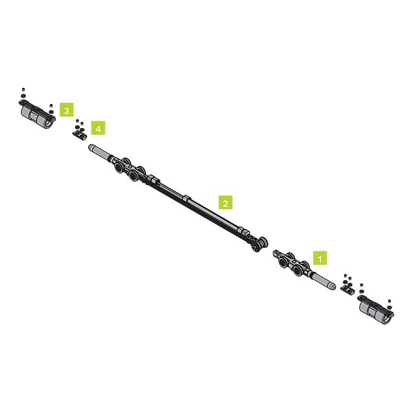 Kit de porte coulissante avec amortisseur magnétique double MAGNUS photo du produit visuel_1 2XL