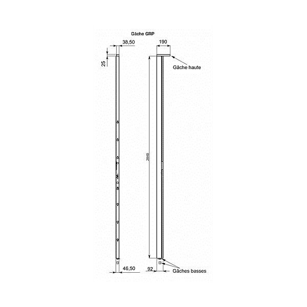 Kit points haut et bas pour serrure Exclusive photo du produit visuel_1 2XL