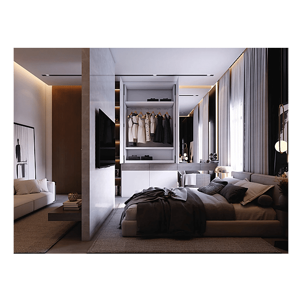 Kit pour simple porte battante rentrante Darwin ABS photo du produit visuel_1 2XL