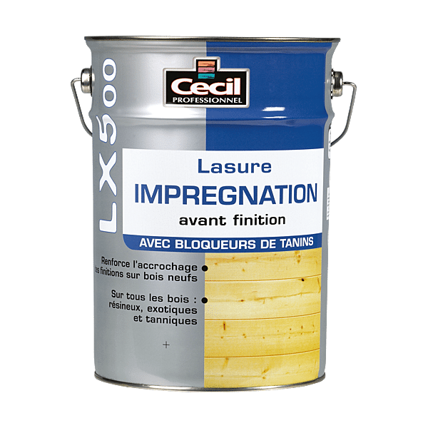 Lasure d'imprégnation finition aqueuse LX500 photo du produit visuel_1 2XL