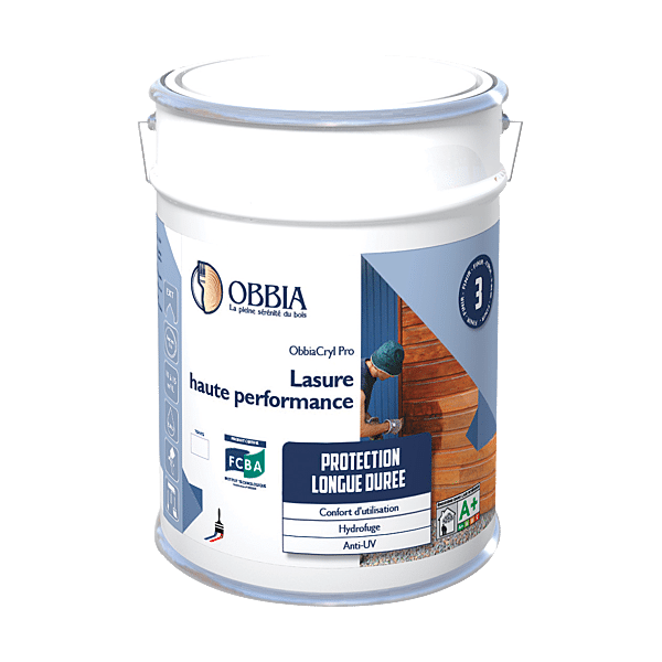 Lasure finition aqueuse Obbiacryl PRO photo du produit visuel_1 2XL