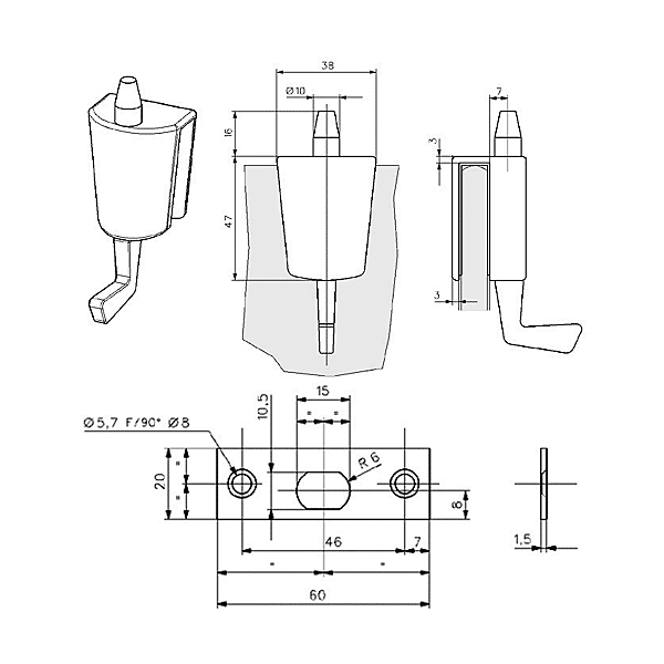 Loqueteau cavalier photo du produit visuel_1 2XL