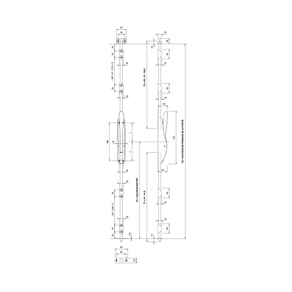 Lot de 4 crémones pompier Déesse photo du produit visuel_1 2XL