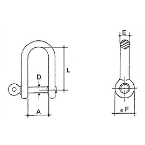 Manille droite estampillé photo du produit visuel_1 2XL