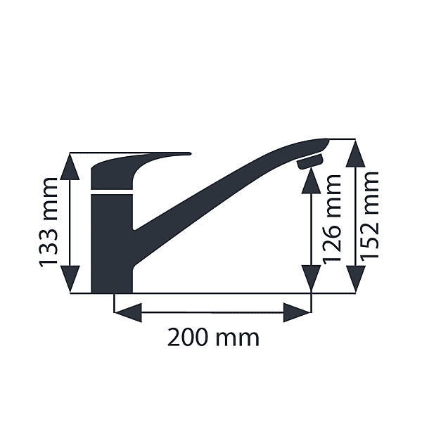 Mitigeur d'évier bas Venado photo du produit visuel_1 2XL