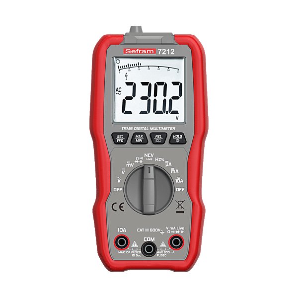 Multimètre numérique compact TRMS sefram7212 photo du produit visuel_1 2XL
