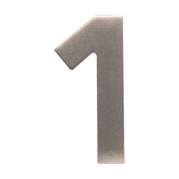 Numéro de rue inox A2 finition brossé photo du produit visuel_1 2XL
