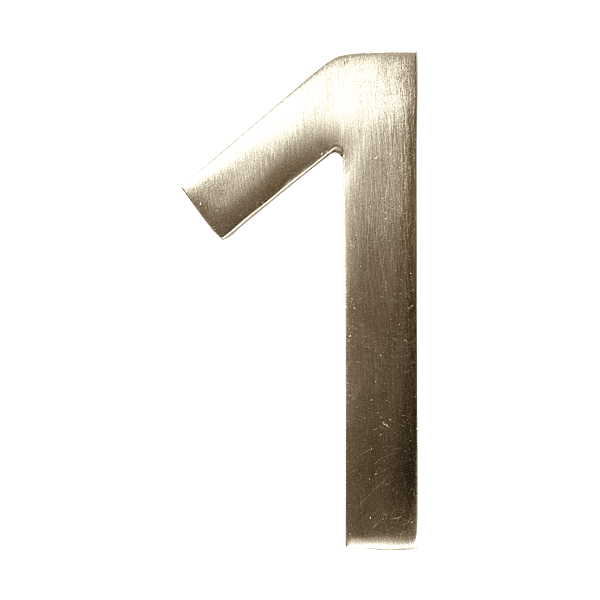 Numéro de rue laiton finition inox photo du produit visuel_1 2XL