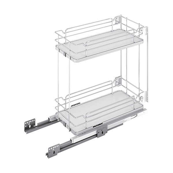 Panier fil avec tablette mélaminé porte bouteille photo du produit visuel_1 2XL