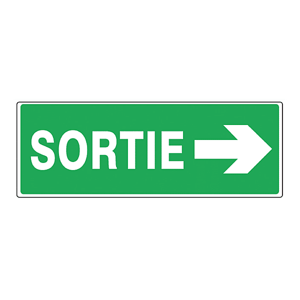 Panneau d'évacuation photo du produit visuel_1 2XL