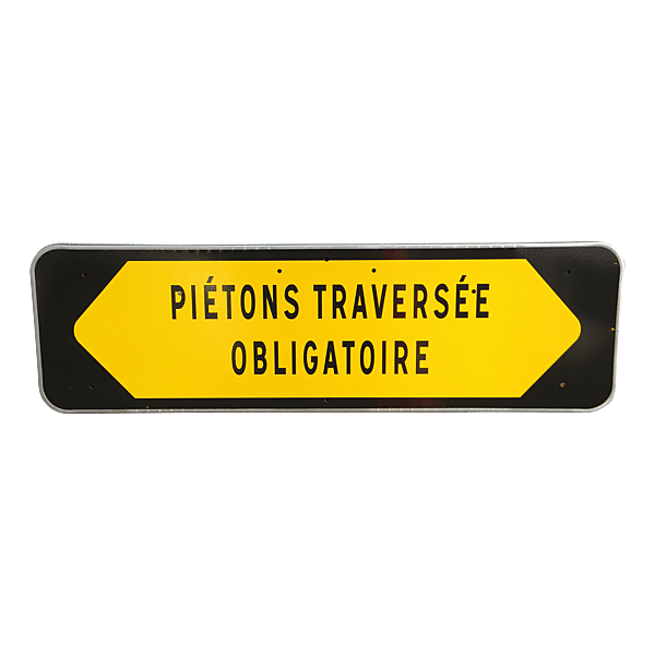 Panneau seul temporaire pour piétons photo du produit visuel_1 2XL