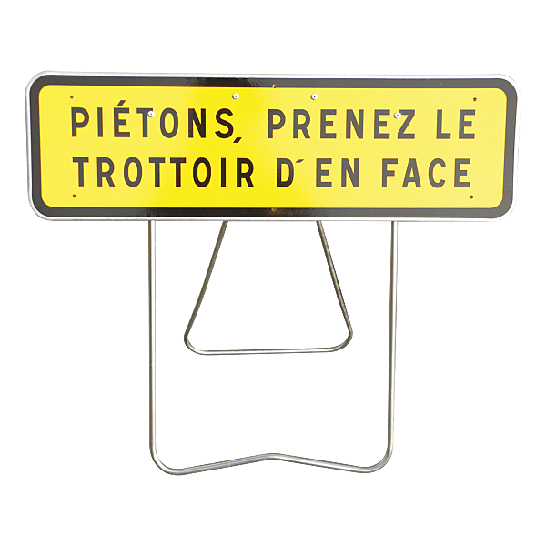 Panneau temporaire pour piétons photo du produit visuel_1 2XL