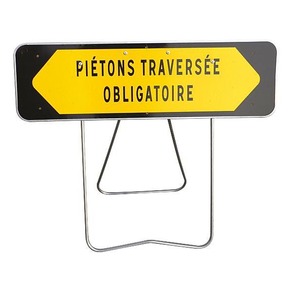 Panneau temporaire pour piétons photo du produit visuel_1 2XL