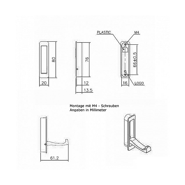 Patère inox escamodable photo du produit visuel_1 2XL