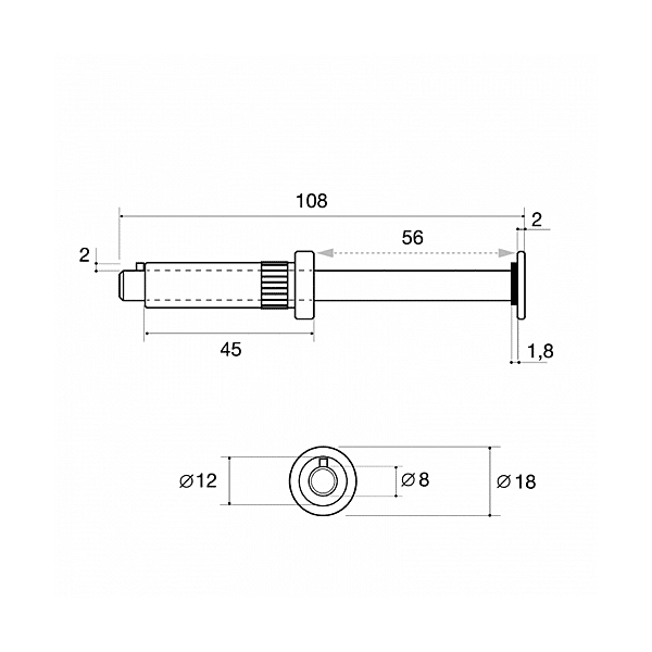 Patère inox extensible Extura photo du produit visuel_1 2XL