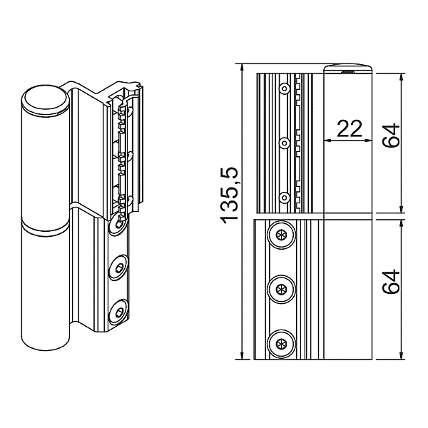 Paumelle série Celera photo du produit visuel_1 2XL