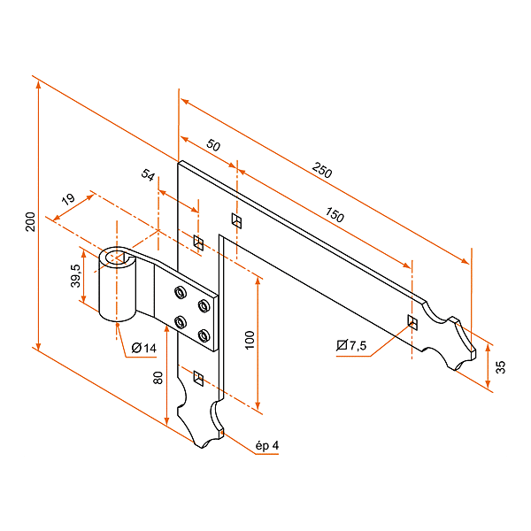 Penture à équerre 3PE92048 photo du produit visuel_1 2XL