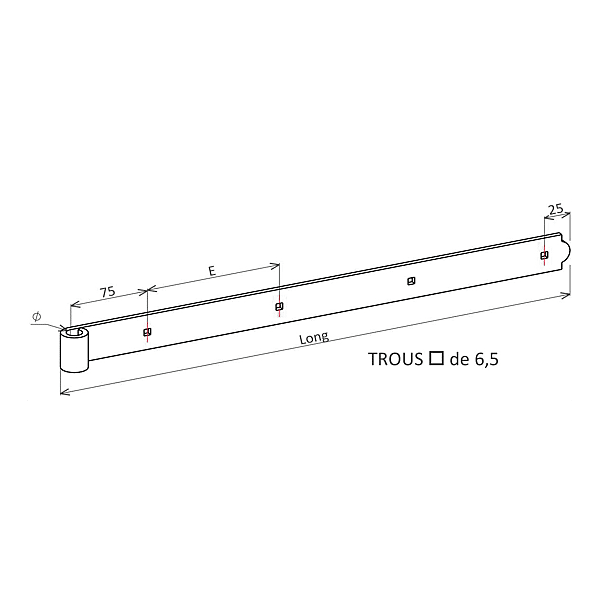 Penture droite 10B40C photo du produit visuel_1 2XL