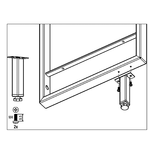 Pied de meuble Youk photo du produit visuel_1 2XL