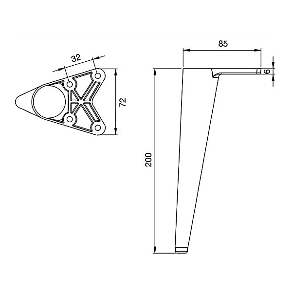 Pied de meuble photo du produit visuel_1 2XL