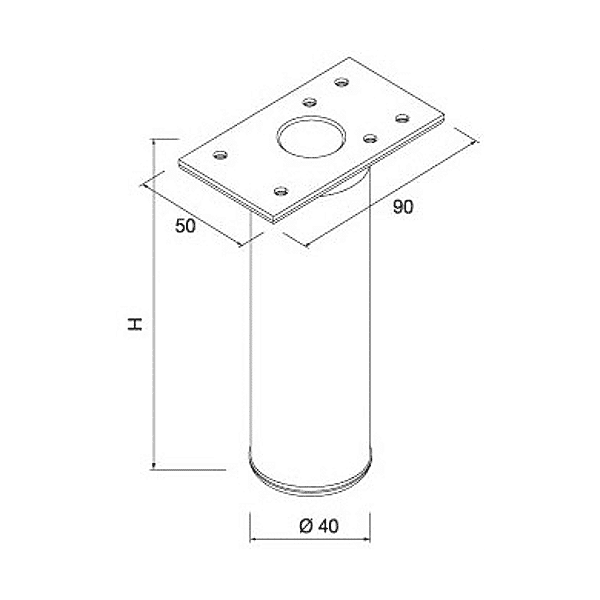 Pied de meuble photo du produit visuel_1 2XL