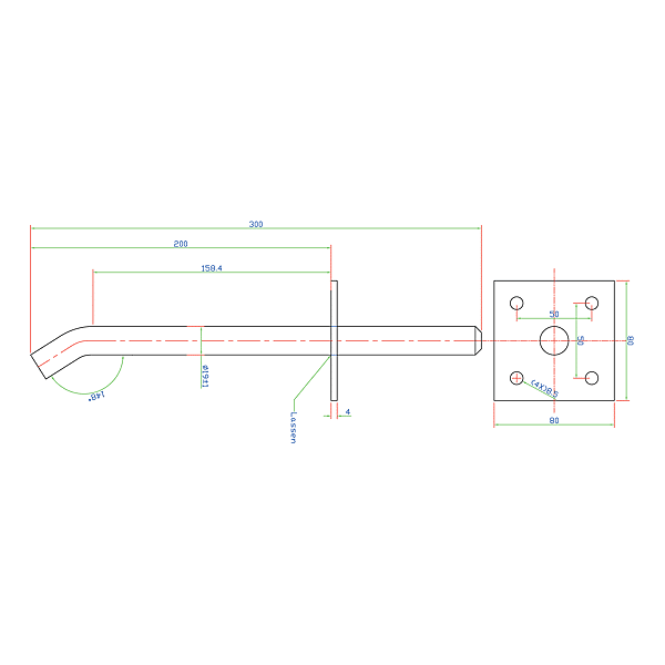 Pied de poteau platine 4295.99 photo du produit visuel_1 2XL
